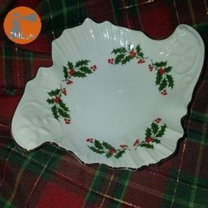 Norcrest Fine China Christmas Ivy Accent Bowl Vintage